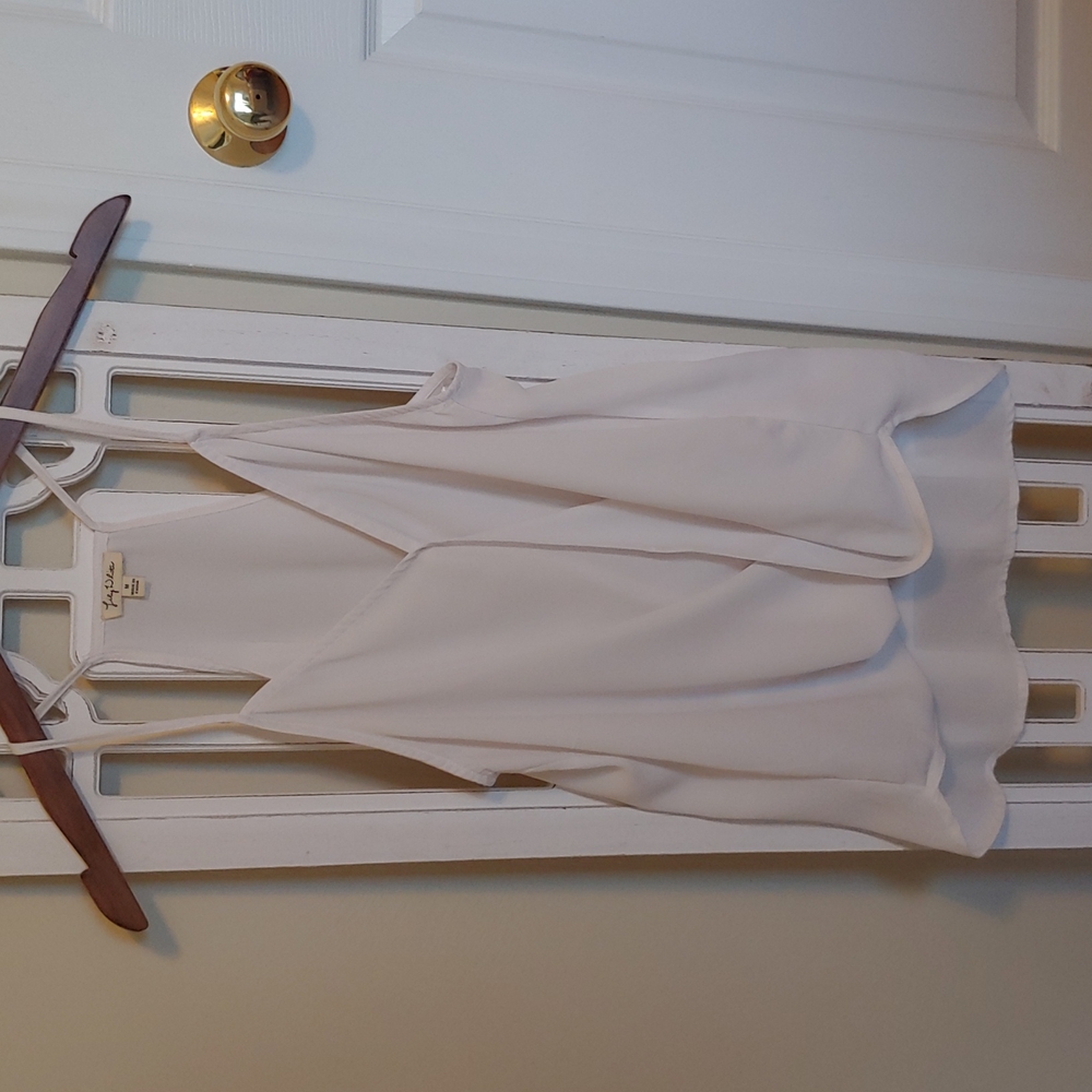 Medium racer back faux wrap tank top